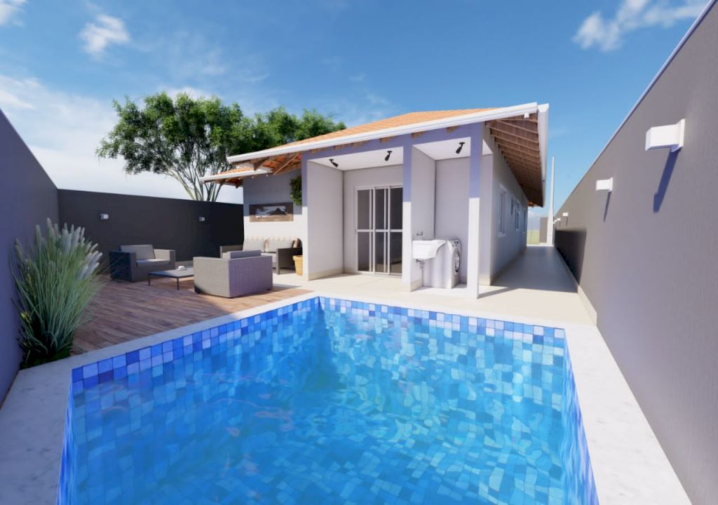Imagem imóvel Casa com piscina 03 dormitórios em Itanhaém / SP.